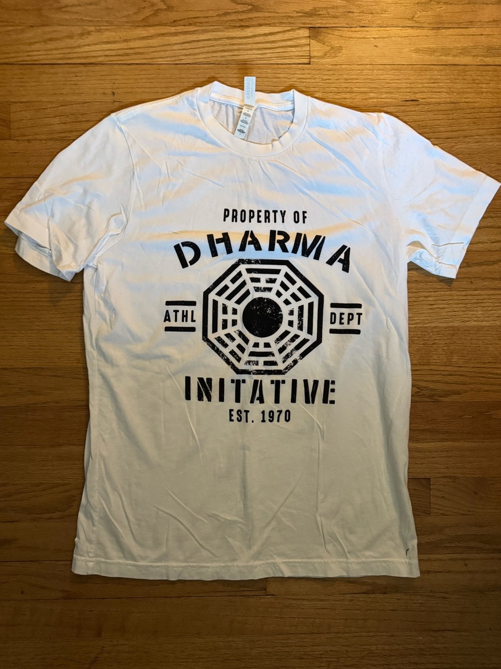 Dharma Initiative White Graphic Tee - Casual Men’s Shirt